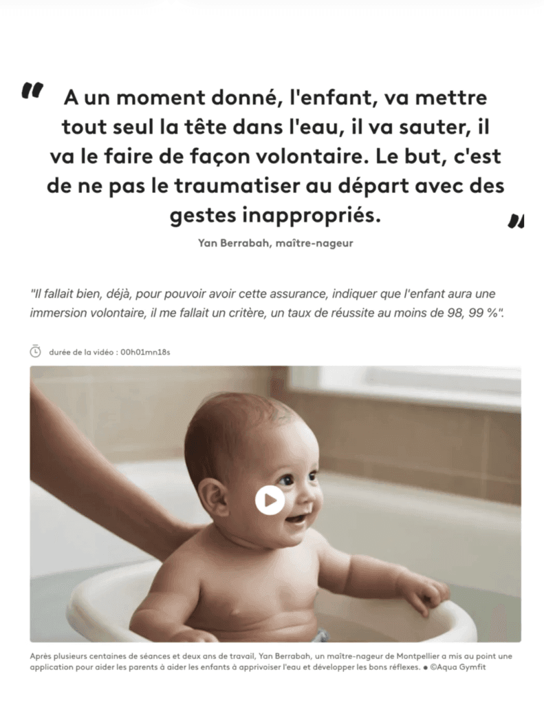 Baby Slow — l'éveil aquatique autrement